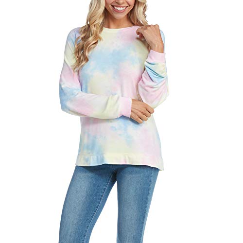 Mud Pie Women's Bryant Tie Dye Sweatshirt, Multi, Large #TOP26