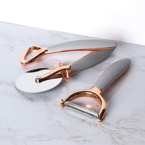 Albalù Bomboniera Taglia Pizza di Design Color Rame Utile Come Bomboniera utile con Scatola Inclusa 20x5 cm