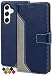 Produktbild elephones Handyhülle für Samsung Galaxy S23 FE Hülle Klappbar mit RFID-Schutz Schutzhülle Flip Case Klapphülle PU Leder Kompatibel mit Samsung S23 FE 5G - Blau