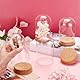 PH PandaHall 4 Stück Cloche Glaskuppel Klarglas Displaykuppel Mit Korkboden Dekorative Gläser Für Sammlerstücke Figuren Blumenaufbewahrung Partybevorzugung Dekoration 8x12.9cm