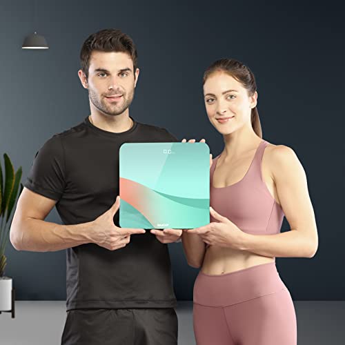 beatXP Optifit Air Digital Weighing Scale with Backlit LED Panel (Blue), Electronic Weight Machine for Body Weight with 6 mm Thick Tempered Glass -... - Image 3