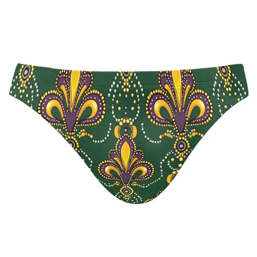 Brazil Mardi Gras Carnival Party Swim Briefs for Men Swimsuit Bikini Swimwear S B0403622