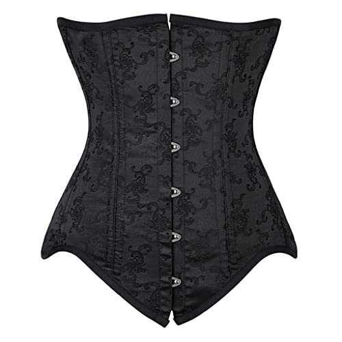 Girdle Black Underbust Korsett Women's Steam Punk Gothic Corselet Waist Training Corset