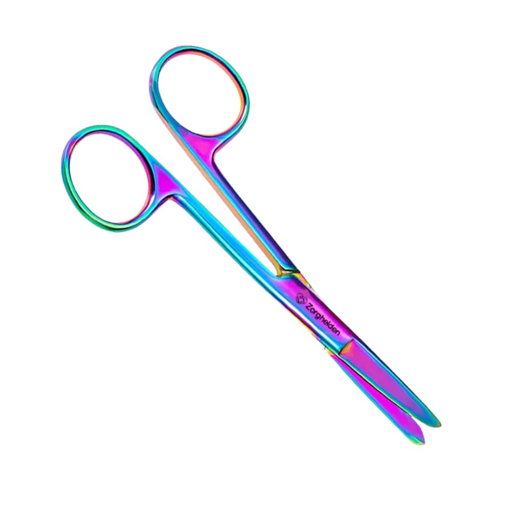 Krankenschwester Scheren Set "Acryl Regenbogen" - MDR Zertifikat - Verbandschere - Krankenschwester Schere - Kocher - Krankenschwester Zubehör - Krankenschwester Geschenk