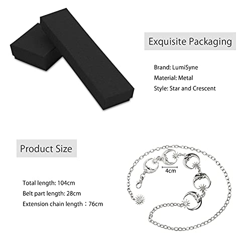 LumiSyne Moda Cintura a Catena Donna Vintage