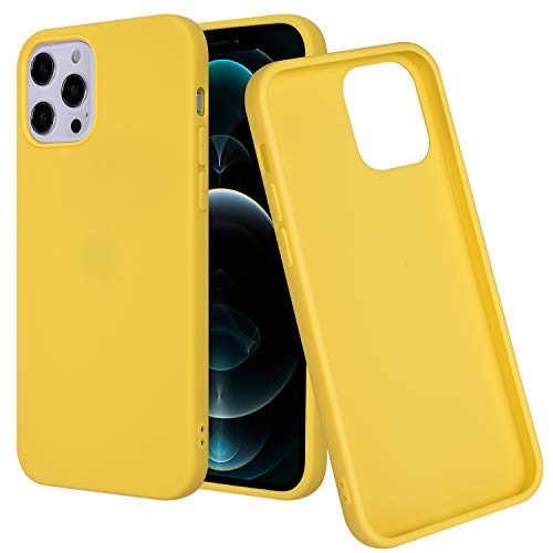 Wisdompro Iphone 12 Pro Max Case Bundle Of 5 Pack Extra Thin Slim Soft Tpu Gel Protective Case Cover For 6.7 Inches Apple Iphone 12 Pro Max (Green, Light Blue, Pink, Yellow, Red) #TOP2