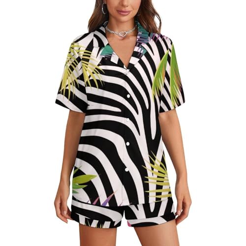 Women Buttoned Pajamas, Shirt and Pants