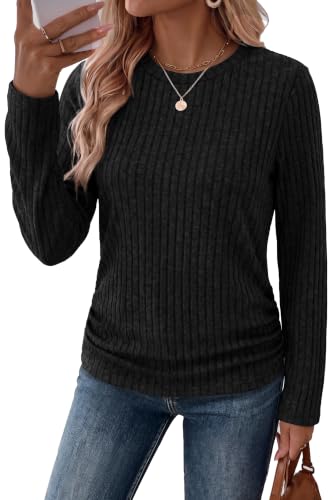 Women's Long Sleeve Shirts Business Casual Early Fall Fashion Tunic Tops - image 1