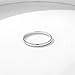 ChicSilver 925 Sterling Silver Rings High Polish Plain Dome Tarnish Resistant Comfort Fit Wedding Band 2mm Ring Size 10