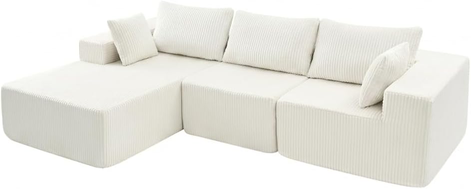 Aoitun L-Shaped Sectional Couch Covers with Chaise Lounge - Waterproof & Washable Slipcover for L-Shape Sofa, U-Shaped Sectional, and Oversized Chaise Lounge - Durable Fabric Protector