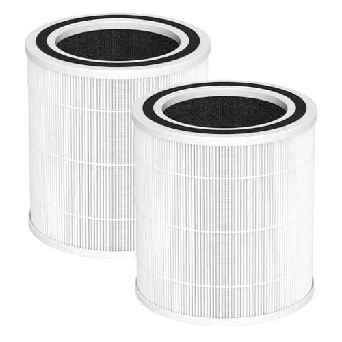 Image of 2-Pack AC400 Air Purifiers Replacement Filter Compatible with Purivortex AC400 Air Purifier, AC400 Replacement Filter for Home Large Room, White