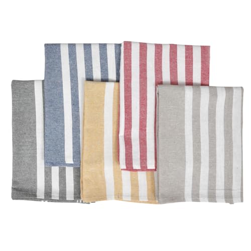 Image of Premium Hand Towels | 180 GSM Cotton Hand Towels | Hand Towel Set of 5 | Hand Towel for Gym | Soft Towels | Size 16W x 25L (Multicolor, Pack of 5)