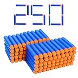 250 Nerf N Strike Blaster Compatible Dart Bullets, Compatible with All Elite 2.0 Series Blasters Blue