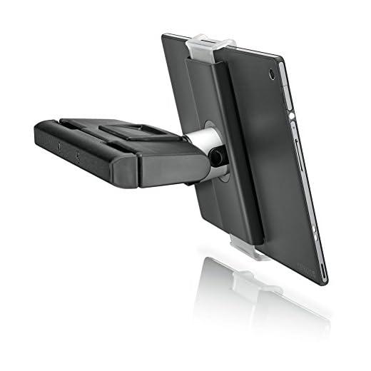 VOGEL'S TMS 1020 Universal Tablet Holder | Lämplig för 15-22 cm (7-13 tum) tabletter med en maximal tjocklek på 13 mm | Lutbar upp till 15° | Maxvikt: 1 kg