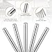 MECCANIXITY 2Pcs 16mm x 200mm 304 Stainless Steel Rods, Round Metal Solid Rod Lathe Bar Stock for Industry, DIY Craft, Car, Helicopter, Airplane