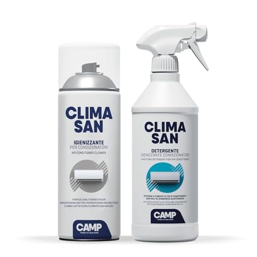 CAMP Climasan igienizzante e detergente, trattamento per gli impianti di climatizzazione di casa e ufficio, purifica e rinfresca l'aria rimuovendo sporco, germi e batteri
