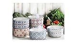 Signature Housewares 6-piece Stoneware Storage Bowls