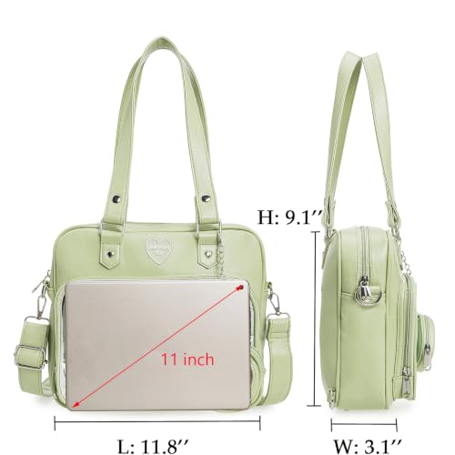 Image of Square Kawaii Ita Bag Crossbody Shoulder Backpack With Insert Pin Display | Large Space For Dolls & Badges, For Anime Kpop Lovers Daily Outings