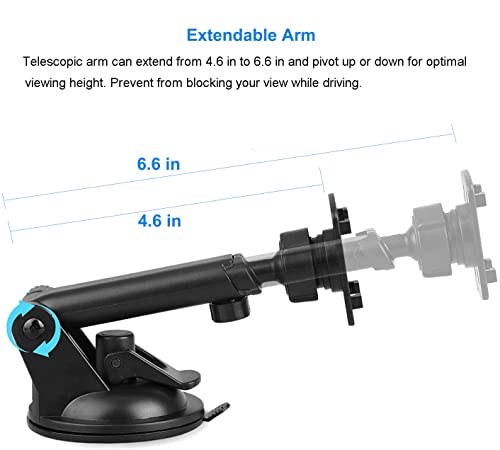 image for Wdgisao Car Phone Mount, Mobile Phone Holder for Car, 2 in 1 Windshiel