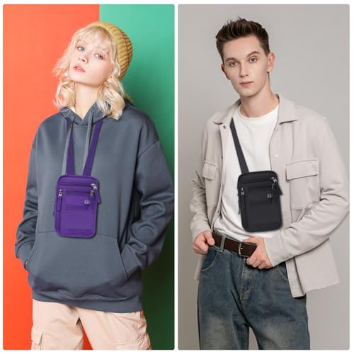 RFID Blocking Neck Wallet Small Crossbody Bag Travel Passport Holder Slim Minimalist Design Security Neck Pouch4