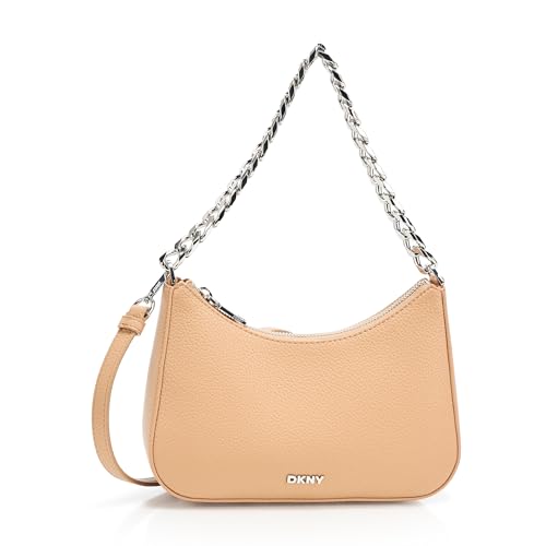 DKNY Women's Jenna Demi Crossbody, Cappuccino, One Size