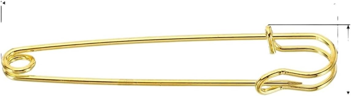 Safety Pins 40pcs Large Metal Sewing Pins for Blankets Skirts Crafts Brooch Making for Clothes, Sewing, Craft(Black)