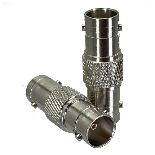 Adaptateur BNC femelle F to F 75 de haute précision avec écrou de cloison et bride pour PCB