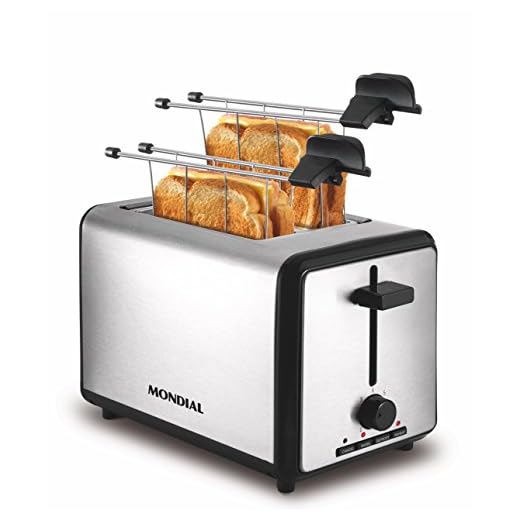 Mondial Slice Maker Tostadora, 800 W, Acero Inoxidable, Plata
