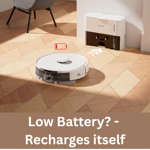 Image of Glide 300 Robot Vacuum & Mop | 2025 New Launch| 8000Pa Suction | Auto-Empty Station | Multi Floor Mapping | 5200mAh | 3500+ sq ft | Quick Mapping & Cleaning