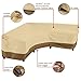 Classic Accessories 56-304-051501-EC Veranda V-Shaped Sectional Sofa Cover, X-Large, Pebble-Earth-Bark, Patio Furniture Covers
