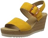  Gabor Shoes Damen Basic Riemchensandalen, Gelb (Mango 13), 40 EU