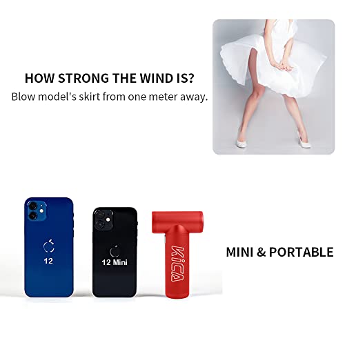 KiCA-JetFan-KC1-Compressed-Air-Replacement-Air-Duster-Blower86000-RPM-Electric-Air-Can-for-ComputerKeyboard-CleaningHair-DryingCampingOutdoorsCarRecharge-Battery10WFast-Charging4-SpeedRED