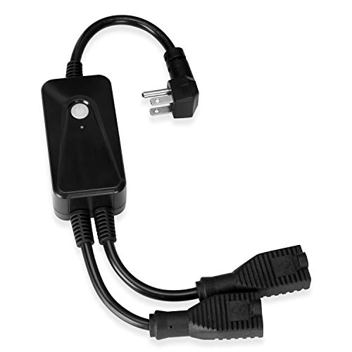 Outdoor Smart Plug, BLANDSTRS WiFi Outlet, Outdoor Power Strip Weatherproof, Surge Protector, Compatible