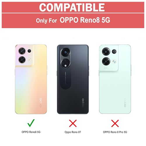Image of Zapcase Back Case Cover for Oppo Reno8 5G | Compatible for Oppo Reno8 5G Back Case Cover | 360 Degree Back Cover Case | Clear Case with Camera Protection | (TPU + PC | Matte Black)