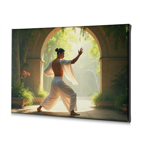 Toile arts martiaux 30x40 cm pour salon zen