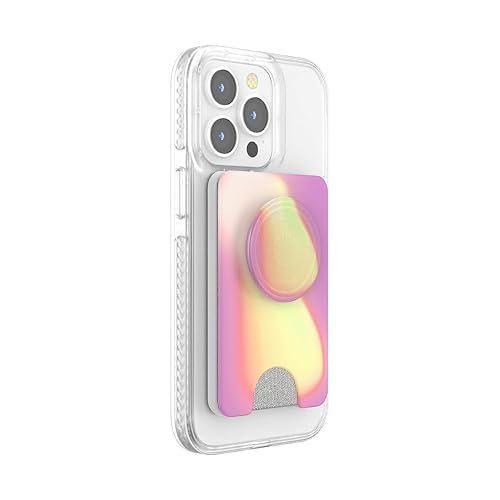 PopSockets Phone Wallet for MagSafe, Phone Card Holder with Grip, Pink - Aurange 3