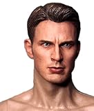 HiPlay 1/6 Scale Male Figure Head Sculpt, Handsome Men Tough Guy, Doll Head for 12