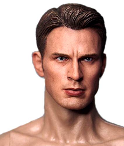 HiPlay 1/6 Scale Male Figure Head Sculpt, Handsome Men Tough Guy, Doll Head for 12