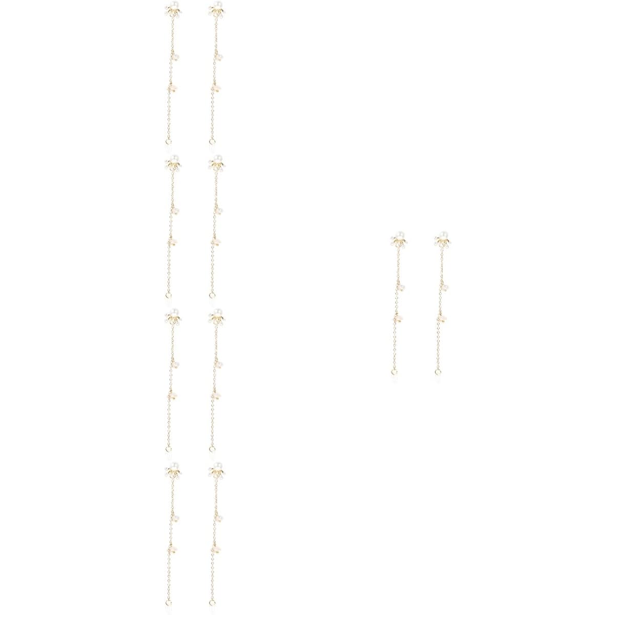 DOITOOL 5piezas Cadena Antipérdida Decorativa para Auriculares Inalámbricos Correa De Cobre Flexible y Ligera Diseño Moderno para Deportes y Uso Diario