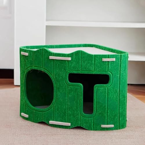 Lit pour chat en forme de grotte pour appartement et salon chaleureux