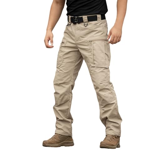 Pantalon de travail léger multipoches CHUNOTU pour chantier et jardin
