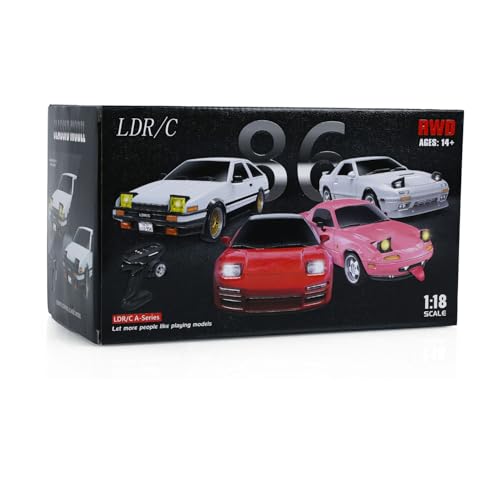 Image of 1 /18 RC Drift Racing Car Rwd LDRC LD1801 Wireless Control Vehicle Gyroscope Light System Motor Servo ESC