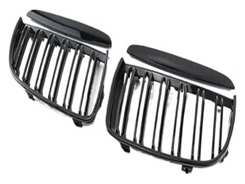 Grilles radiateur avant double lamelle Gloss Black II robustes pour E90 2005-2008