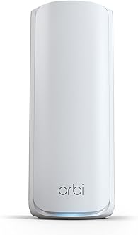 NETGEAROrbi 770 Series Tri-Band WiFi 7 Mesh Add-on Satellite (RBE770) – Works with Orbi RBE772 and RBE773, Security Features, Up to 11Gbps, Covers up to 2,750 sq ft, 2.5 Gig LAN Ports