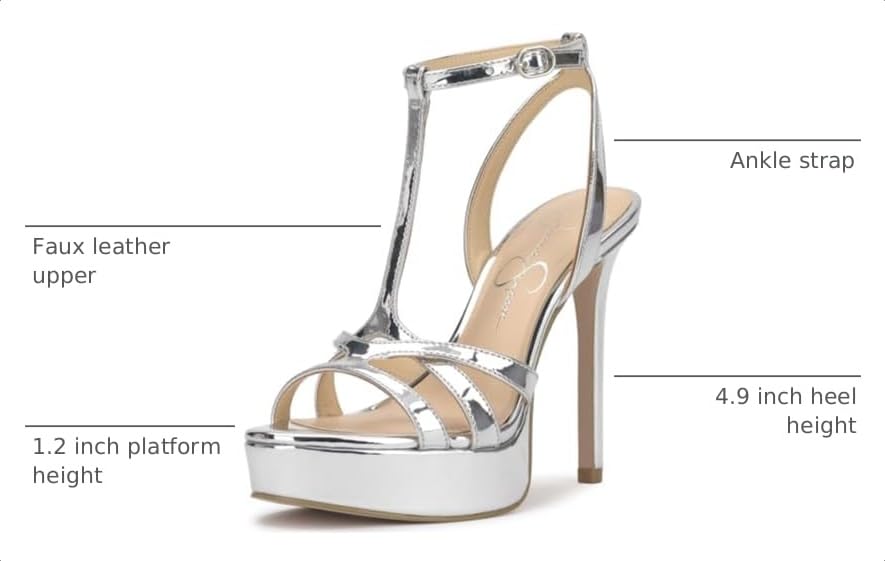 Image of Jessica Simpson Women's Sippete Platform Stiletto T-Strap Sandal