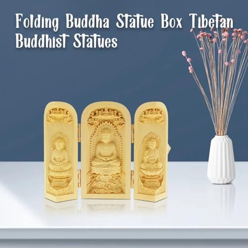 Estatua Buda Plegable de Madera para Decoración miniatura 6