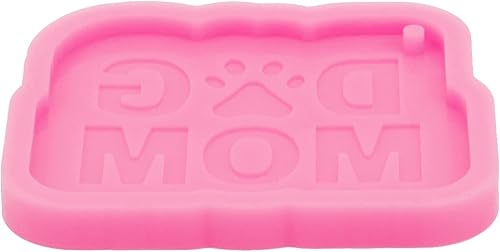 Miniatura 4 de Molde de silicona brillante y brillante para perro y mamá para mascotas, colgante de resina de silicona, dijes de llavero epoxi para bricolaje,