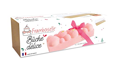 Framboiselle - Moule à Bûche de Noël Céleste - Kit Accessoires Pâtisserie avec Insert pour Dessert de Noël - Recette Incluse Bûche Fruits Rouge - Fabriqué en France - FRA9756 Cover