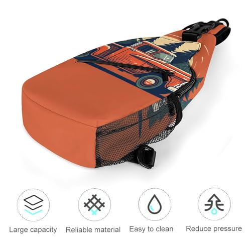 Bolso bandolera casual para hombro y pecho deportivo miniatura 5