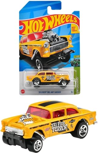 Hot Wheels Carro 55 Chevy Bell Air Gasser a Escala